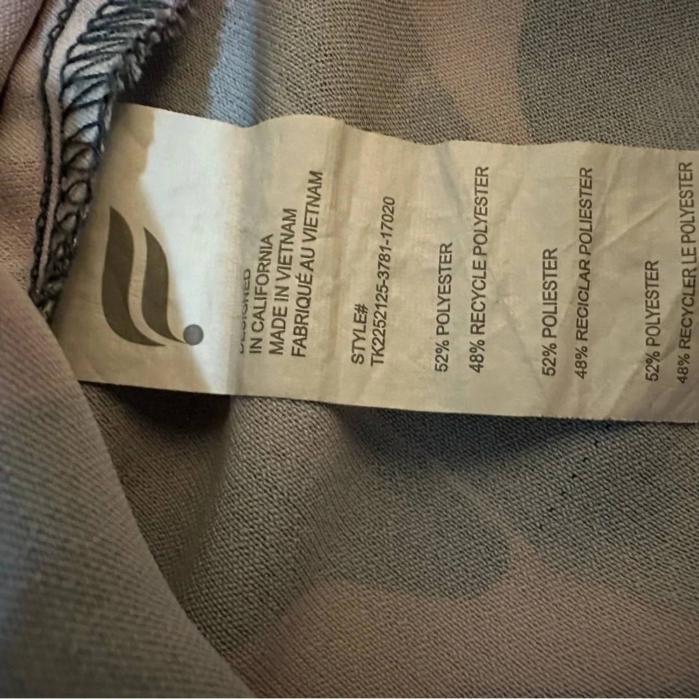 Fabletics Eco Satin Sleep Tank Painted Tulip Print Size XSmall